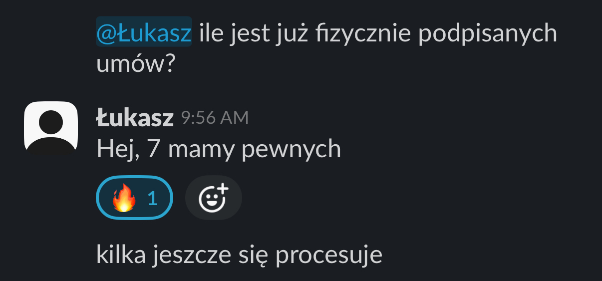 7 umów w 18 dni od startu