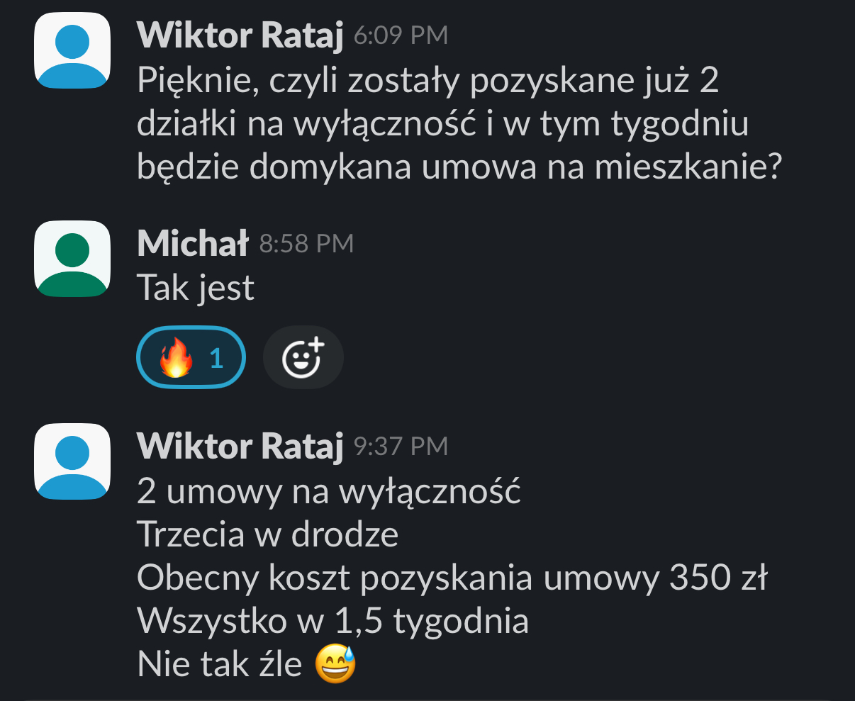 Michał 2 umowy w 1.5 tygodnia