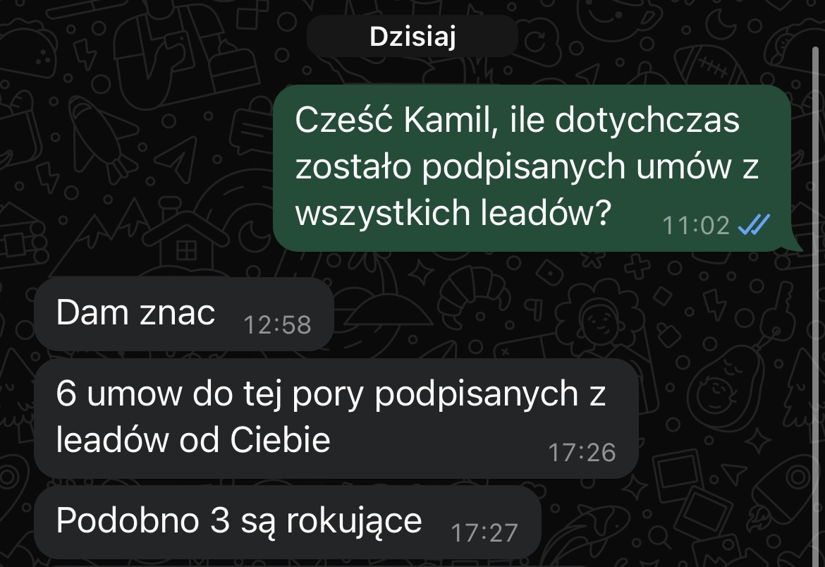 Klienci dla agentów w biurze Kamila Klienci dla agentów w biurze Kamila